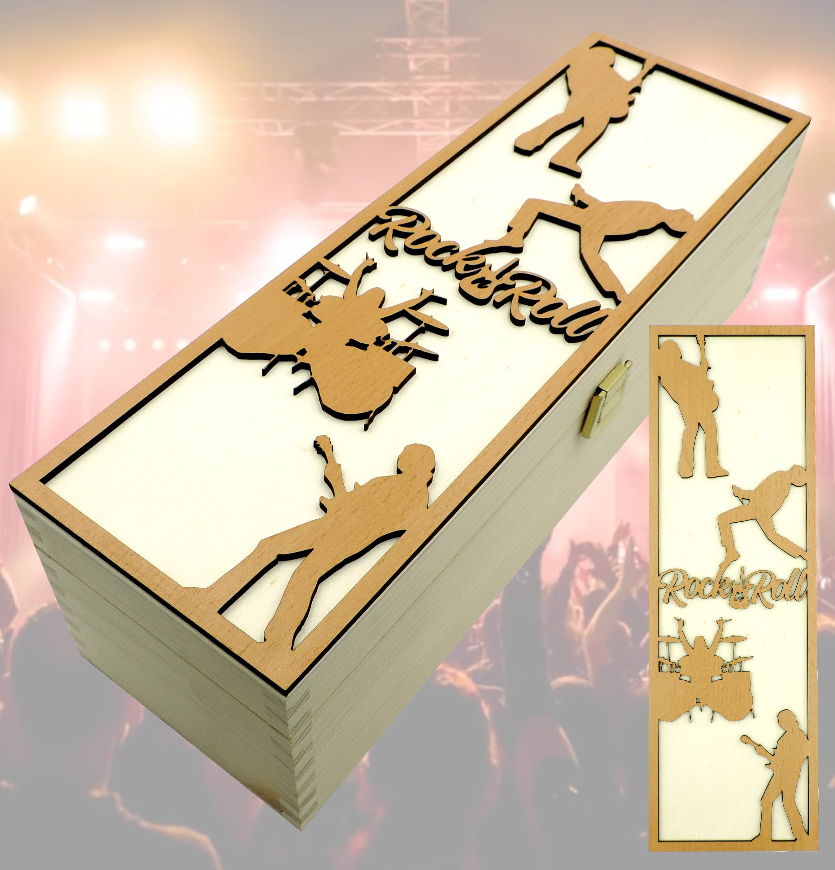 1er Holzkiste "Rock and Roll"