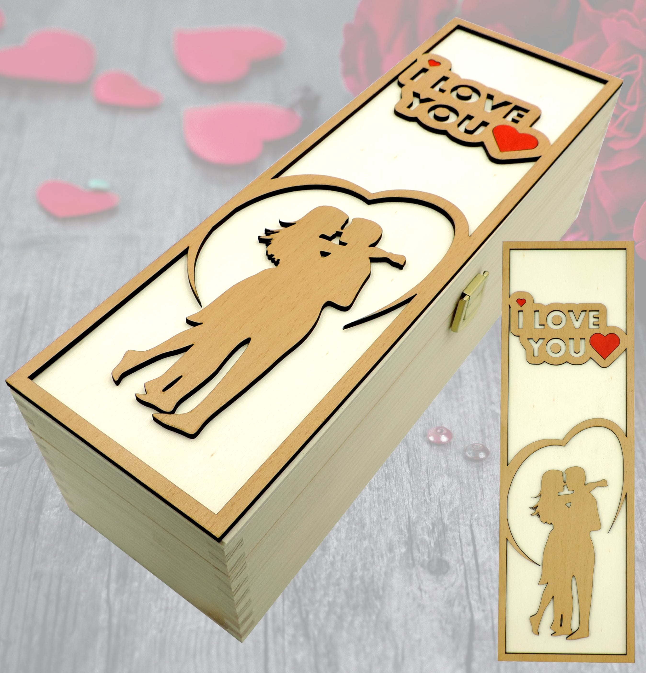 1er Holzkiste "Love"