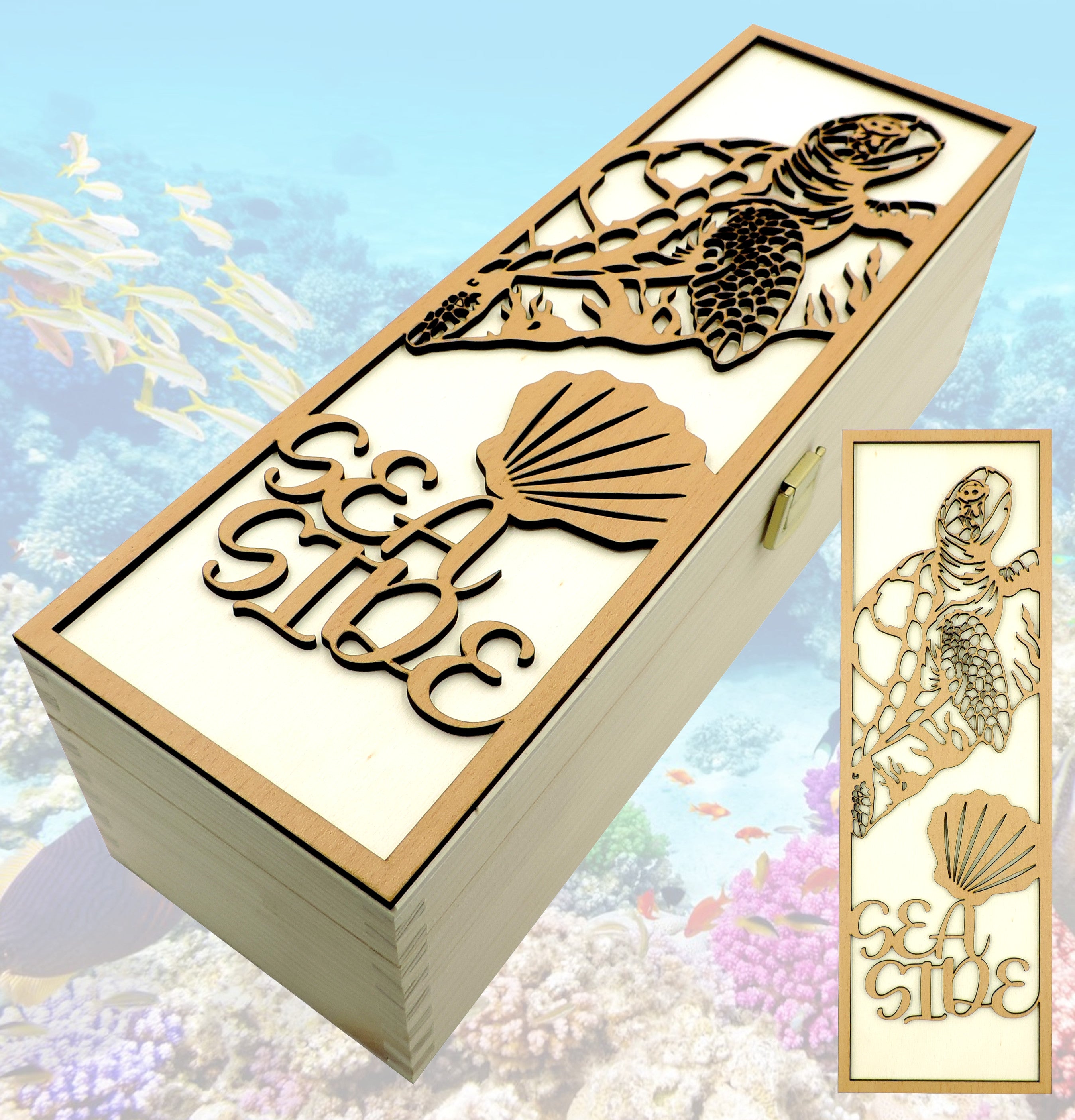 1er Holzkiste "Sea Side"